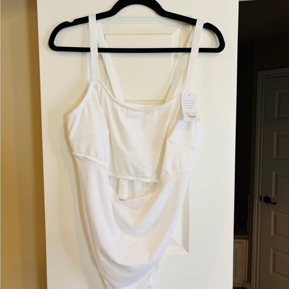 Lane Bryant White Sleep Bodysuit